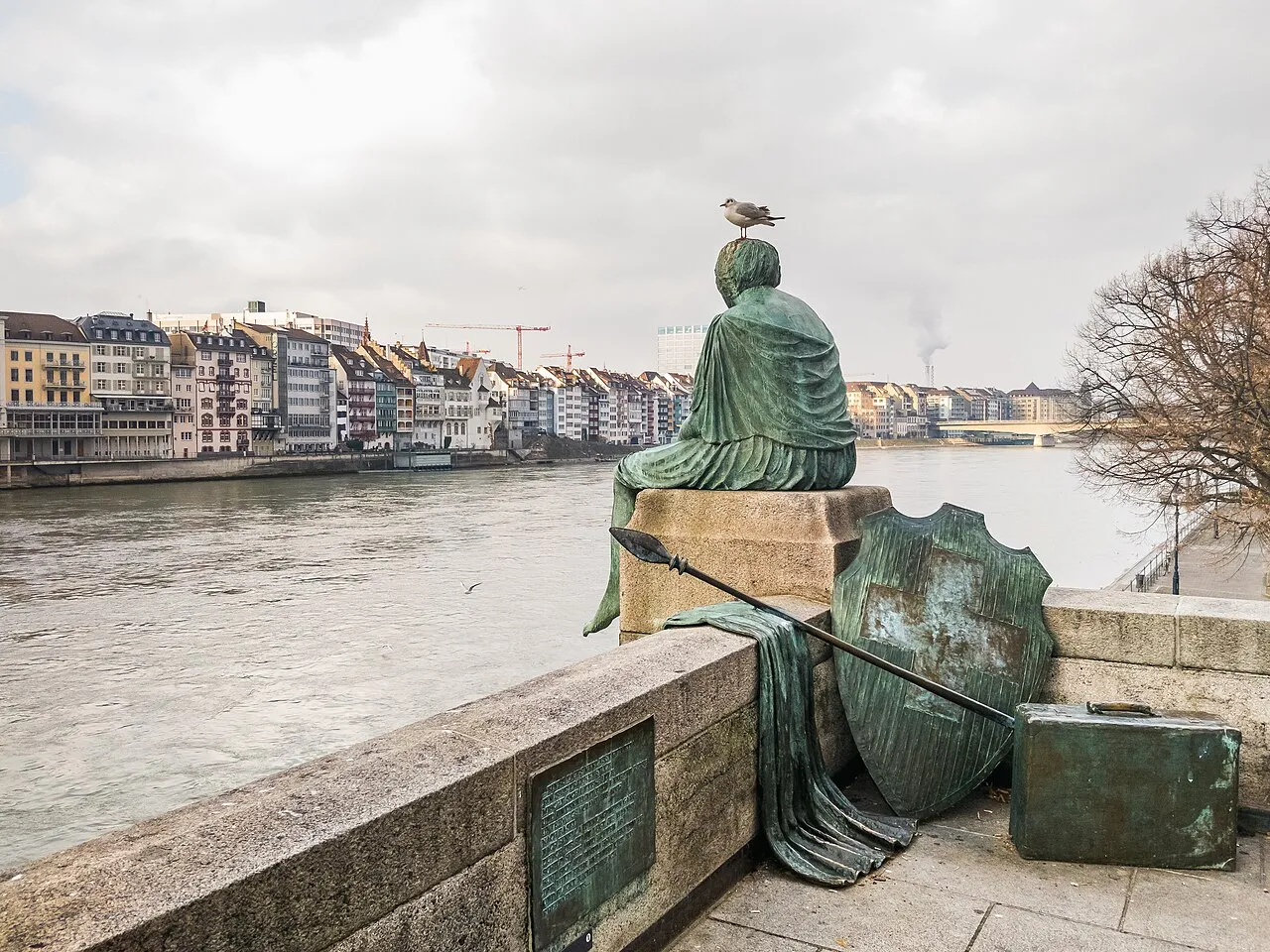 Helvetia auf der Reise