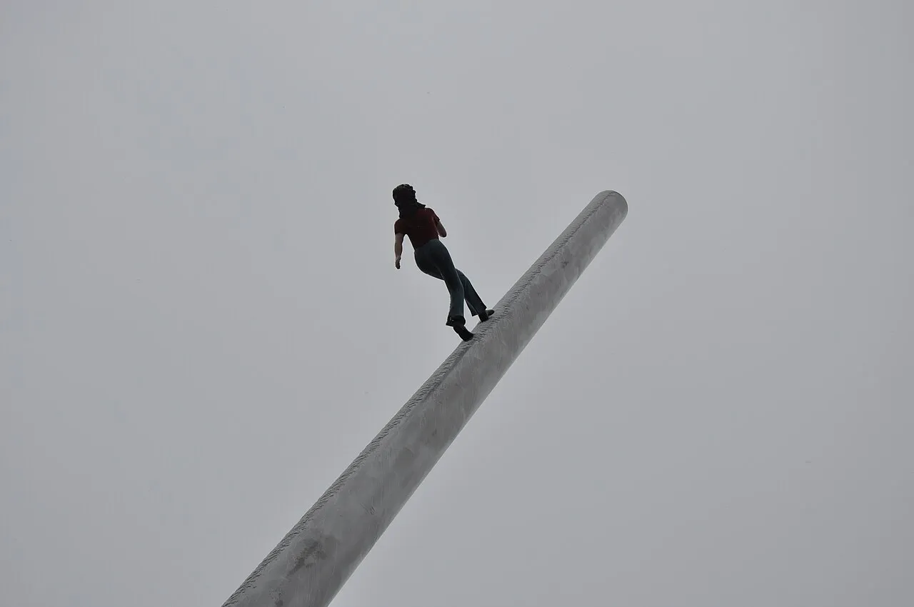 Woman Walking to the Sky