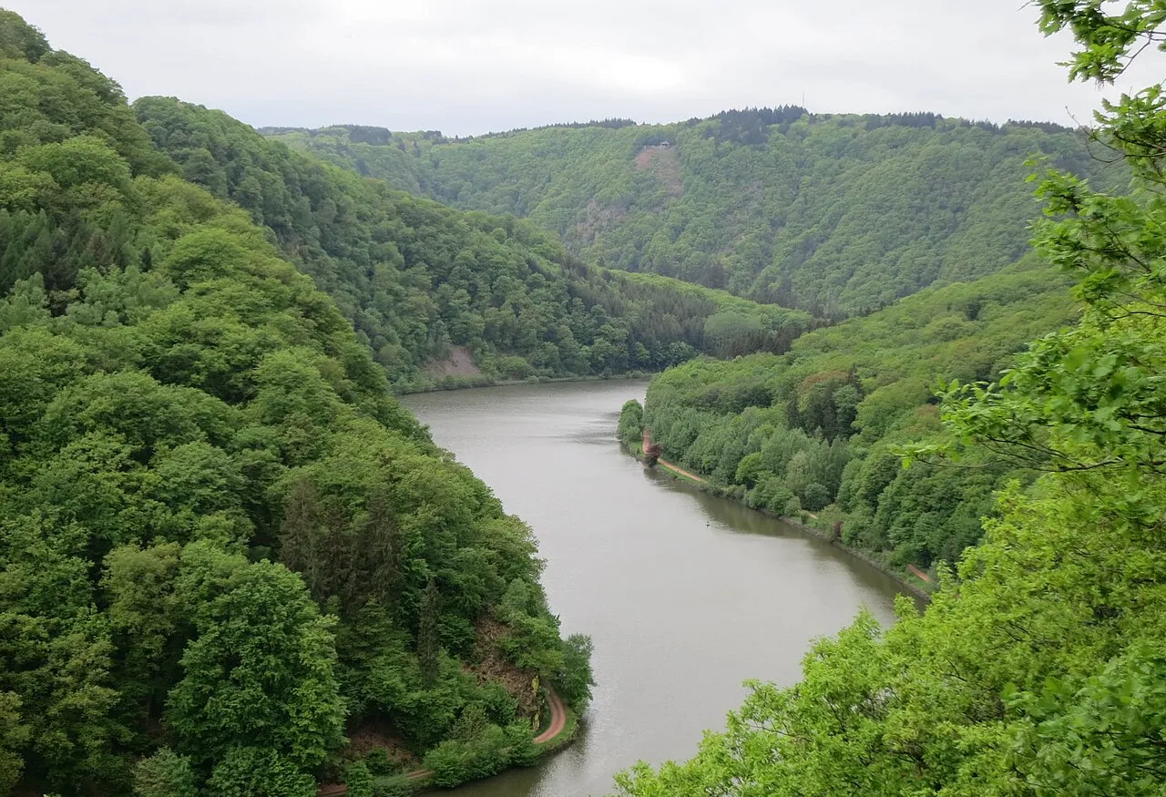 Aussicht auf die Cloef und die Saar