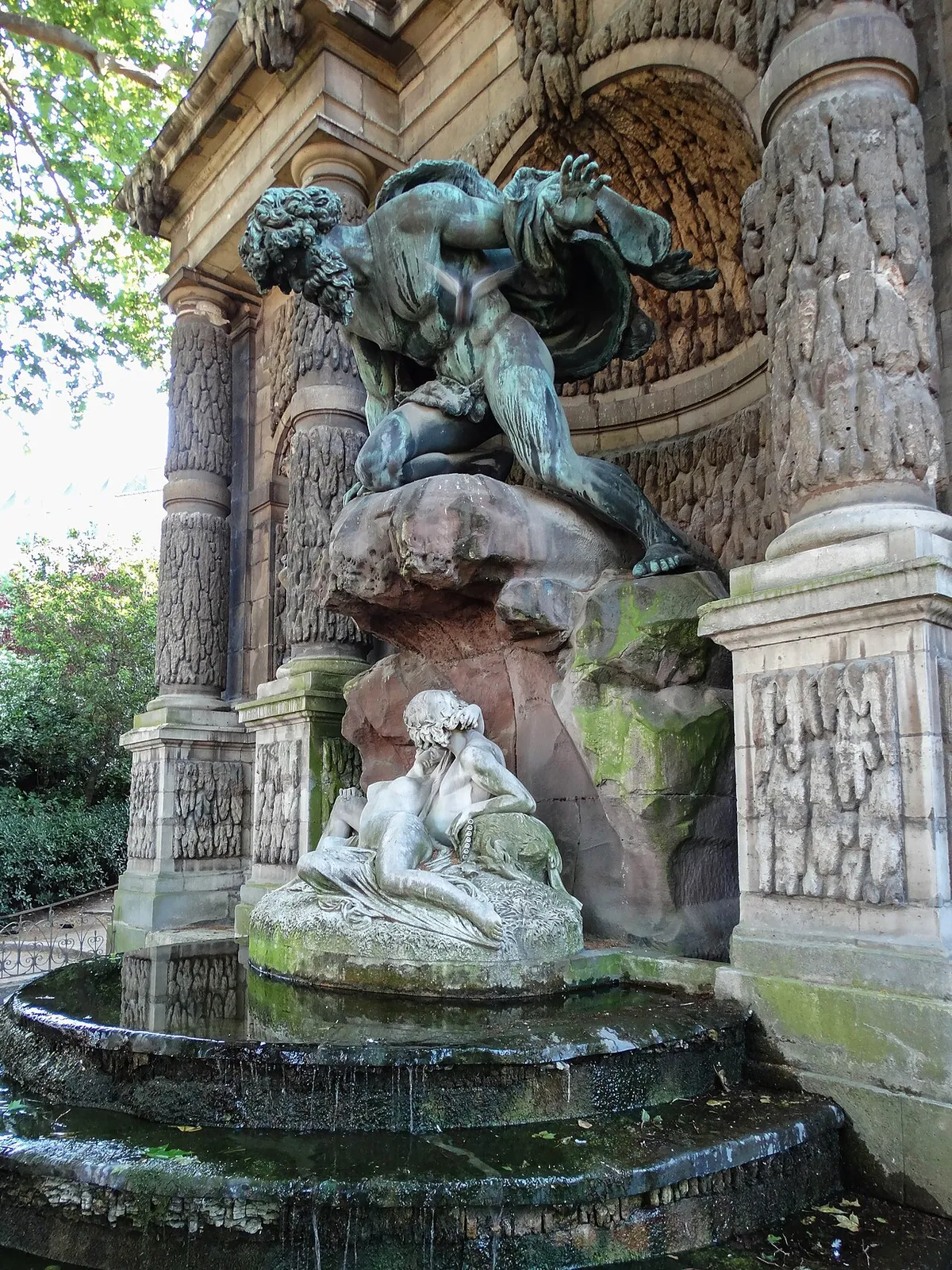 Polyphème surprenant Acis et Galatée