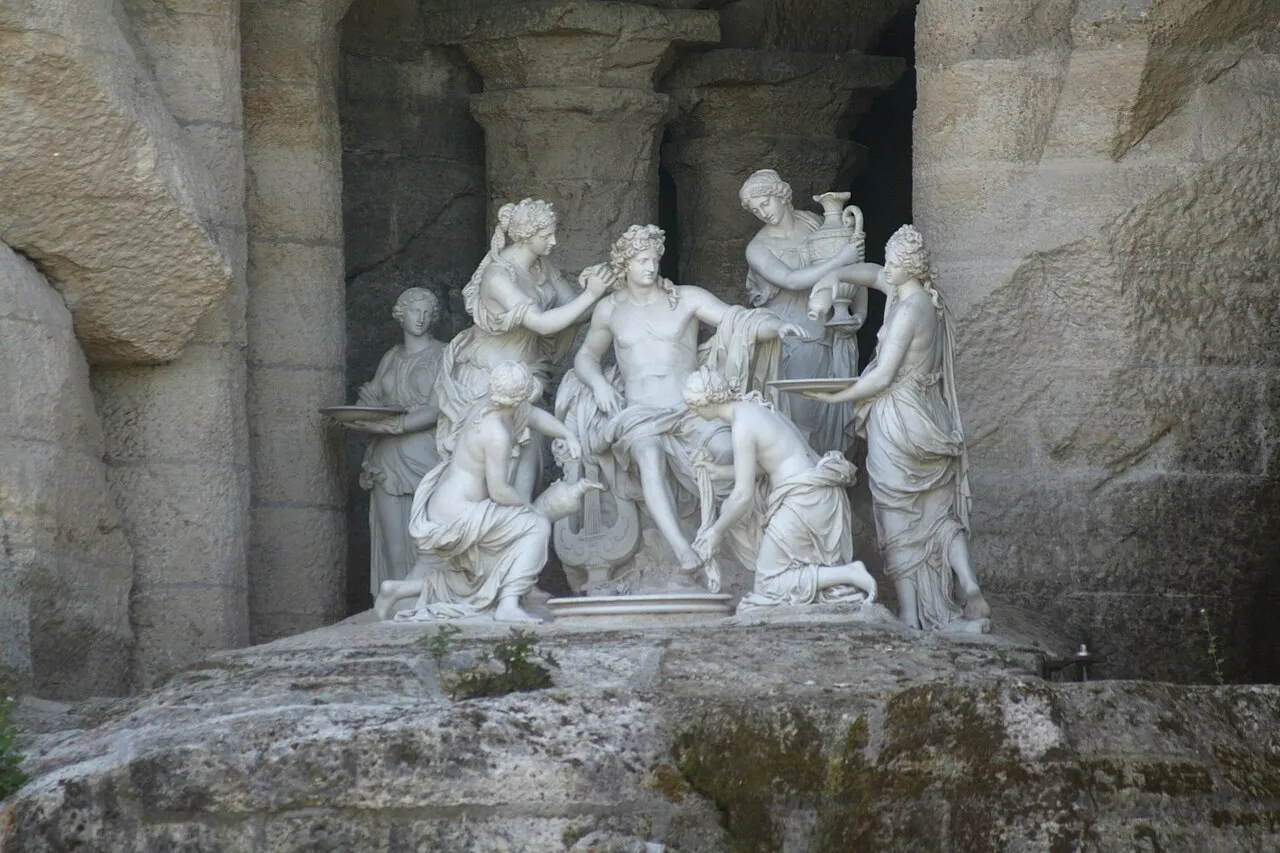 Apollon servi par les nymphes