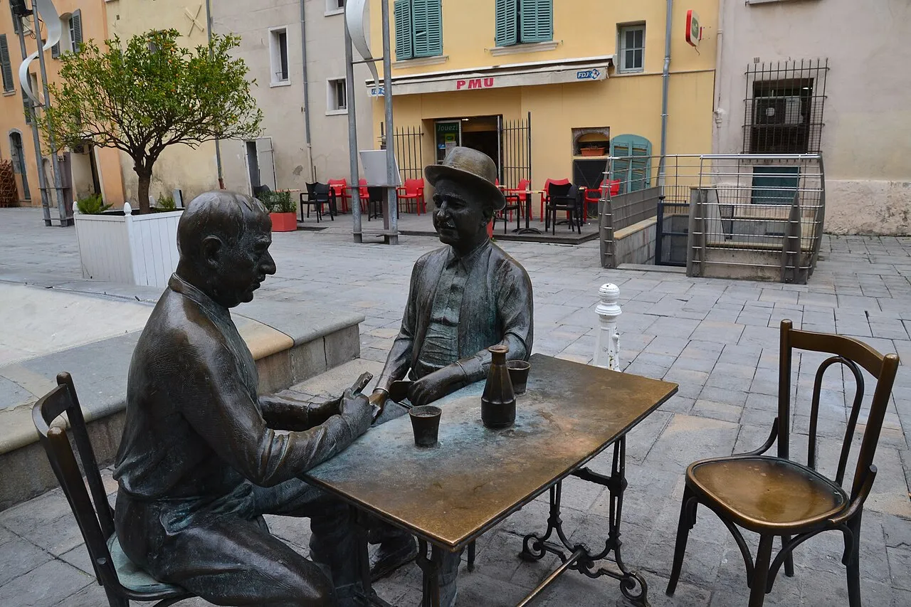 Sculpture La partie de Carte