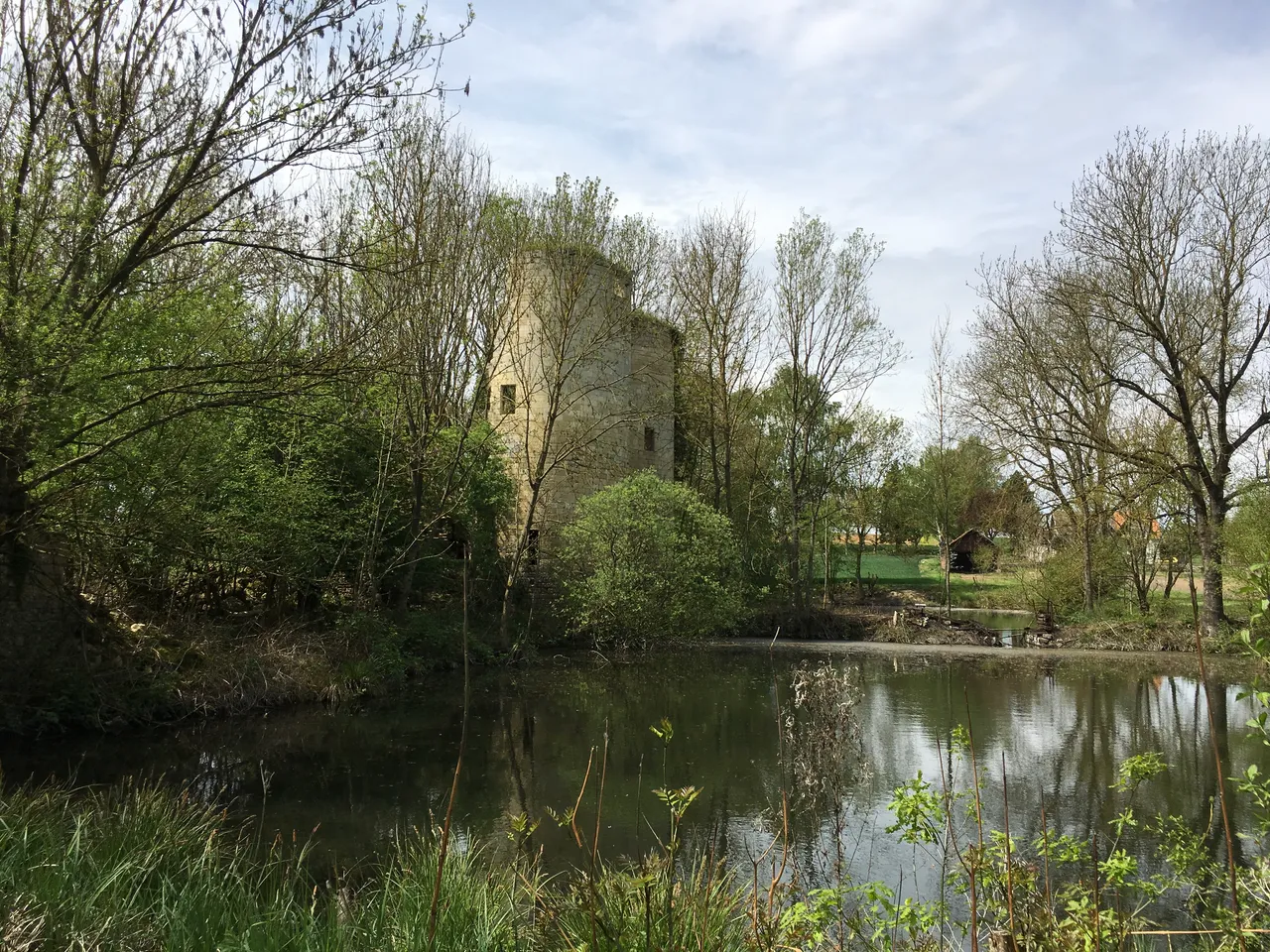 Restes du château d'Happlaincourt