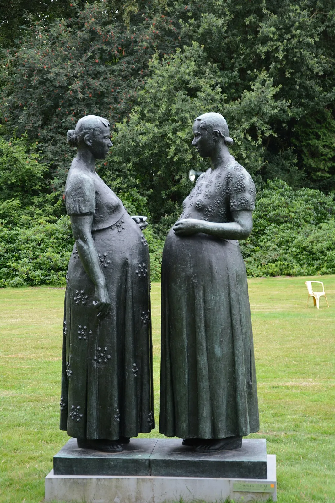 Twee zwangere vrouwen