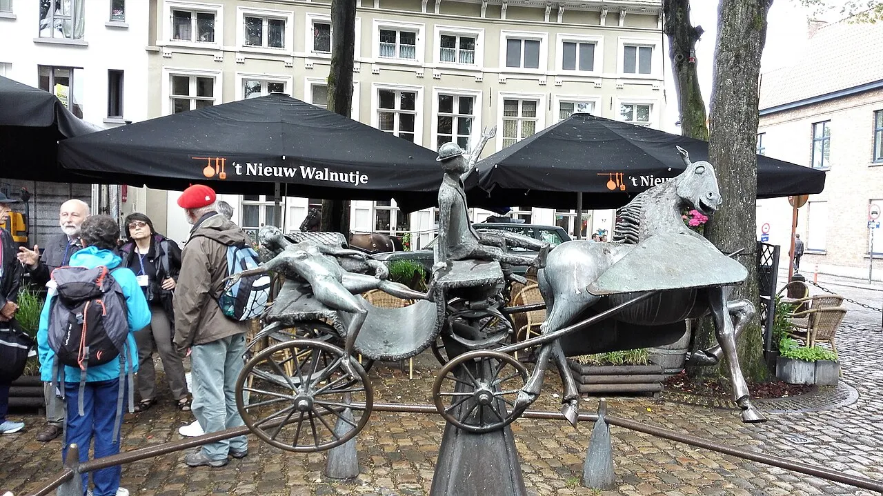 Zeus, Leda, Prometheus en Pegasus bezoeken Brugge